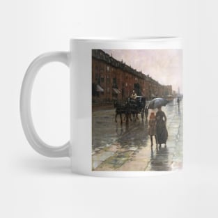 Rainy Day, Boston by Childe Hassam Mug